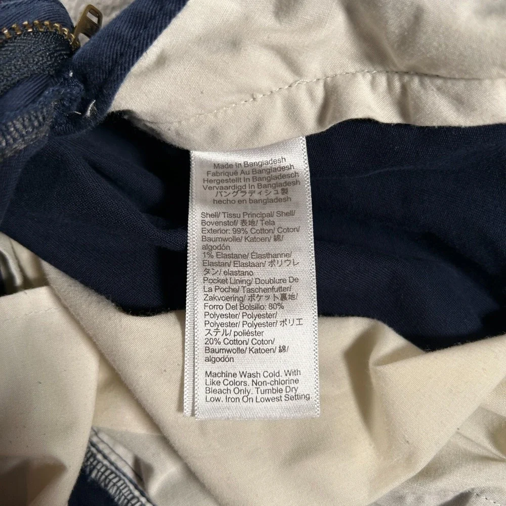 J Crew Chino Pants‎ Mens 34x28 Blue Staight Leg Preppy Everyday Golf Casual